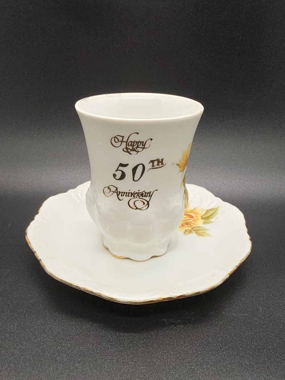 Cardee West Demitasse Cup & Saucer, 50th Anniversary